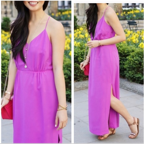 J. Crew Dresses & Skirts - J.Crew Purple Maxi Dress Size 4